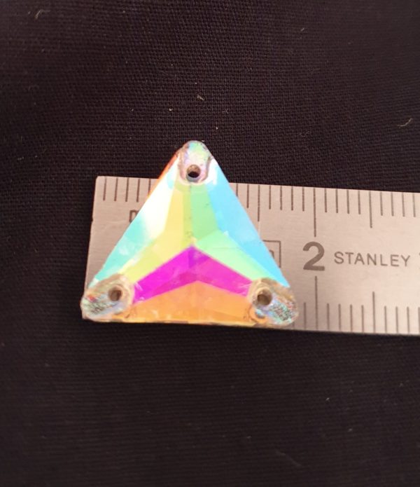 Triangle Cristal AB Strass à coudre – Image 2