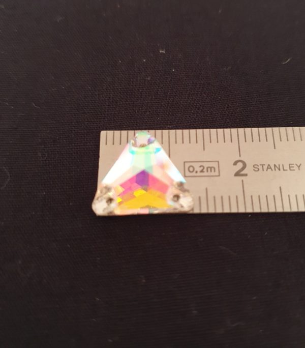 Triangle Cristal AB Strass à coudre – Image 3