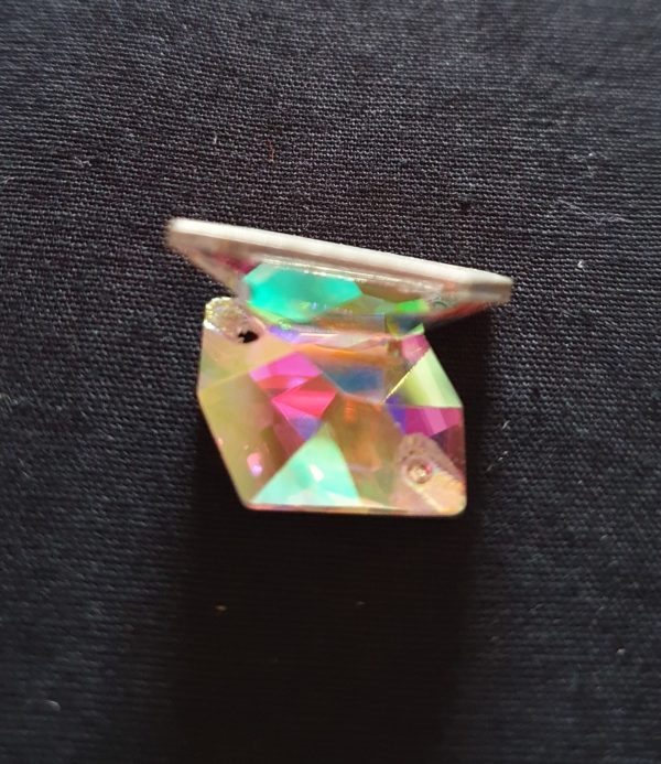 Polygone Cristal AB Strass à coudre – Image 5