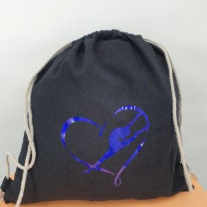 Sac à dos flocage ruban bleu hologramme