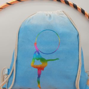 Sac à dos dégradé bleu flocage cerceau