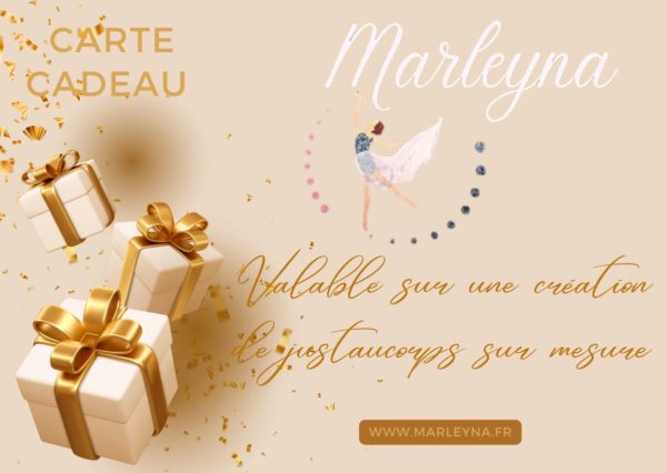 Carte Cadeau blanc création justaucorps (physique)