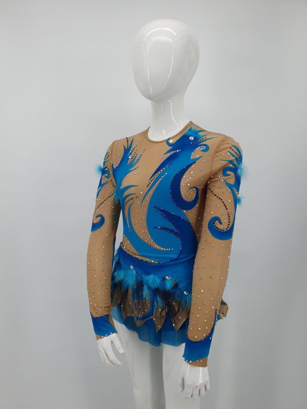 Location Justaucorps jupette bleu acqua – Image 2