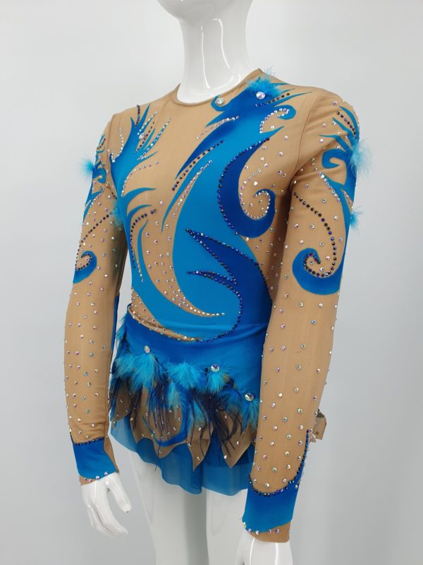Location Justaucorps jupette bleu acqua – Image 3