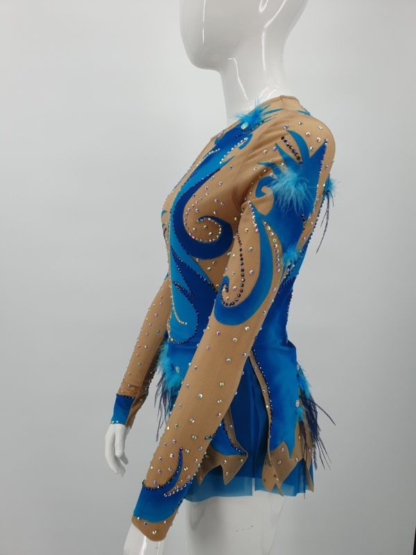 Location Justaucorps jupette bleu acqua – Image 5