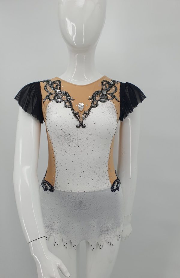Justaucorps jupette Blanc et noir – Image 2