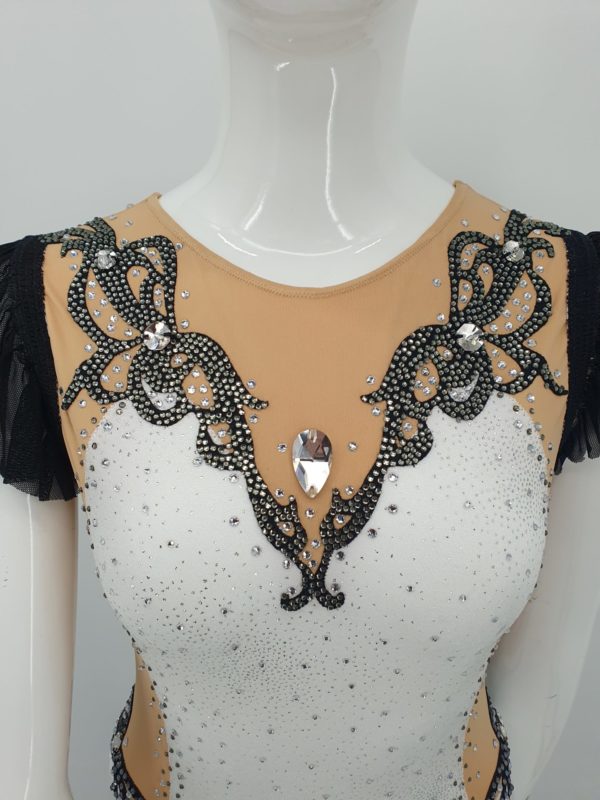 Justaucorps jupette Blanc et noir – Image 11