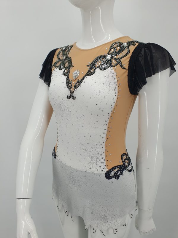 Justaucorps jupette Blanc et noir – Image 6