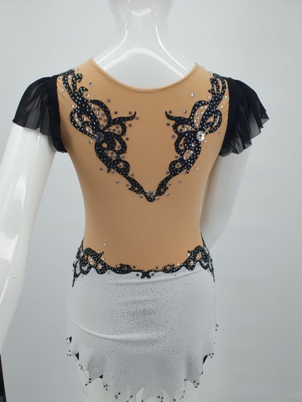 Justaucorps jupette Blanc et noir – Image 7
