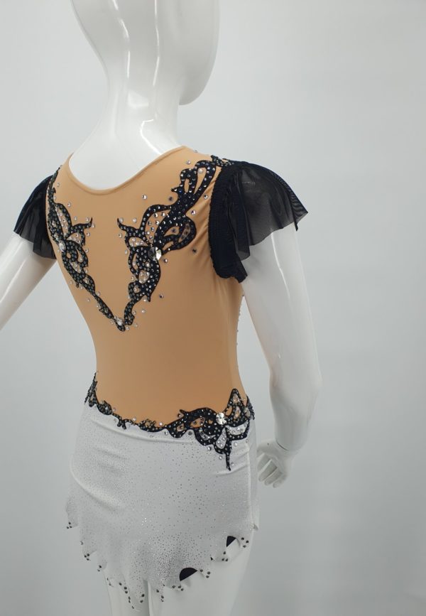 Justaucorps jupette Blanc et noir – Image 3