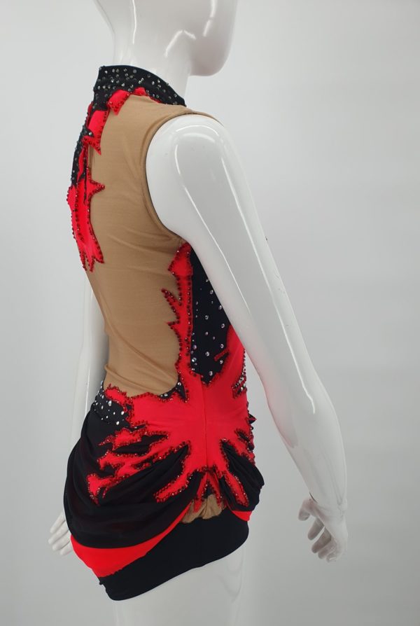 Location Justaucorps Rouge fluo et Noir – Image 8