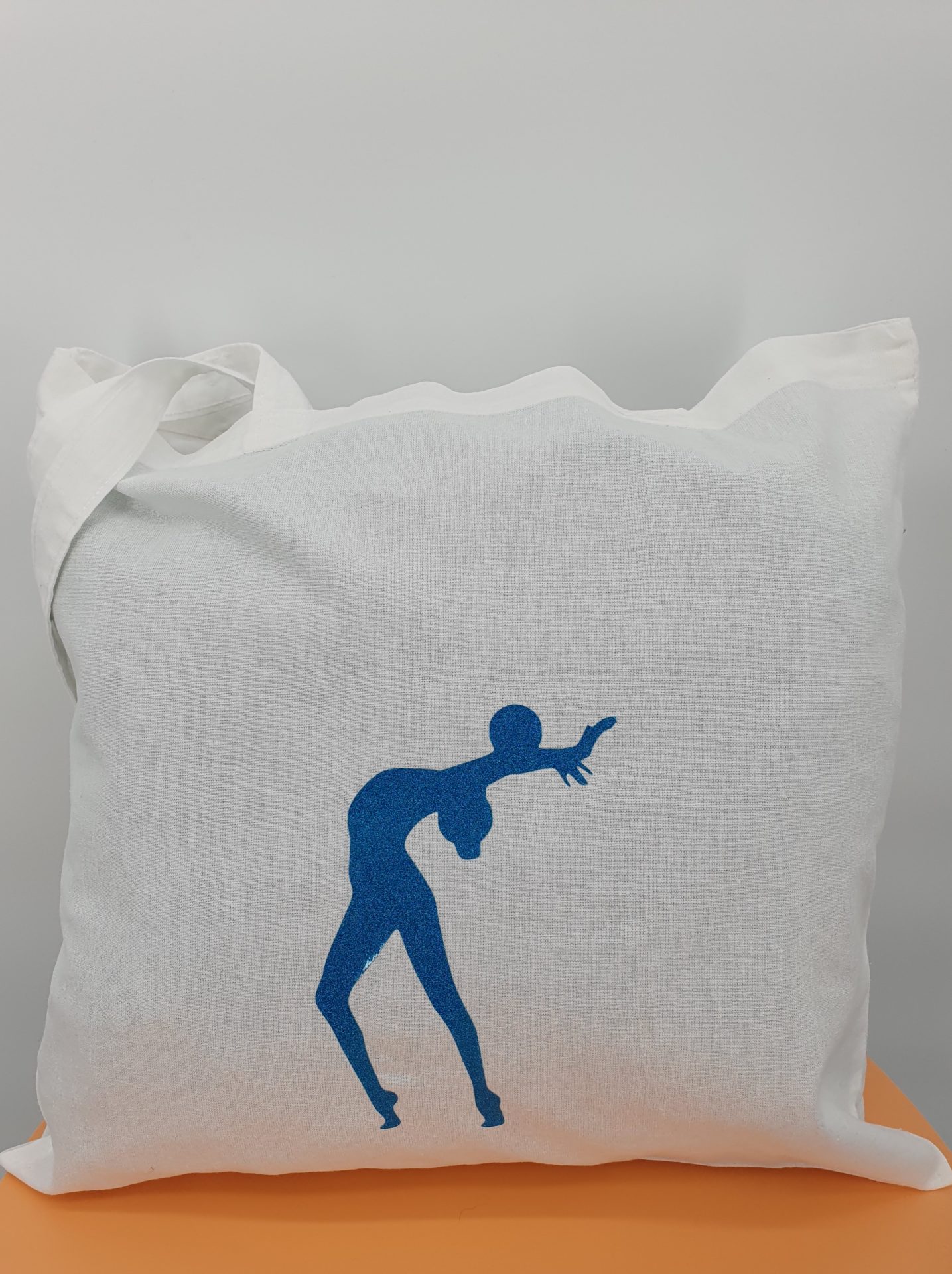 Tote-bag flocage ballon bleu turquoise – Image 2