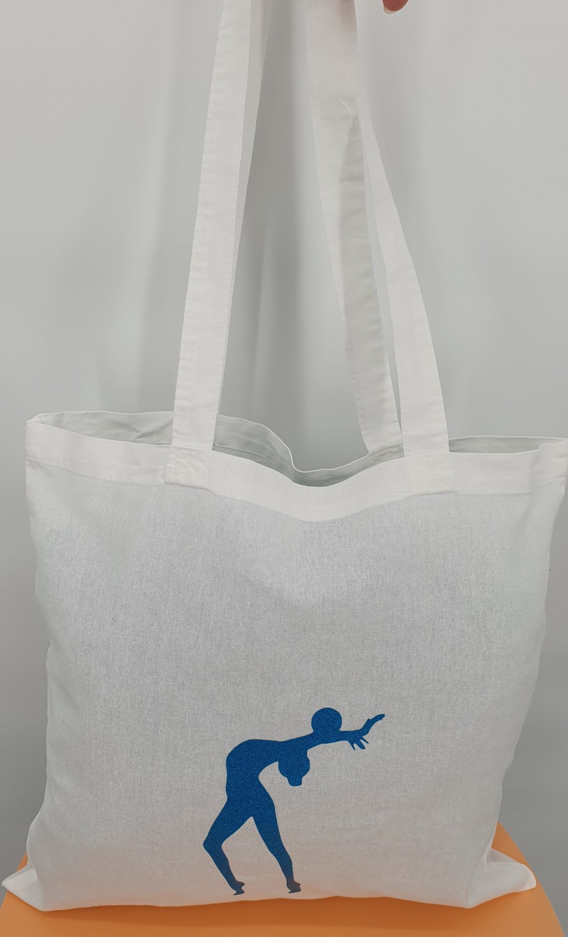 Tote-bag flocage ballon bleu turquoise – Image 5